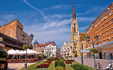 Novi Sad square, Vojvodina region, Serbia